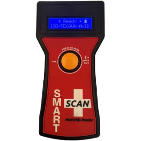 SMART TAG Universal Smart Portable Microchip Reader Scanner for All 134.2KHz, 125KHz, 128KHz Frequencies, Read/Scan/Display All ISO 14223/11784/5, FDX-A, FDX-B, FACAVA and AVID Encrypted Chips