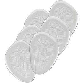 Runee Ball of Foot Cushions - 3 Pairs (6pcs) Premium Extra Soft Metatarsal Pads for Pain & Pressure Relief for Any Shoes