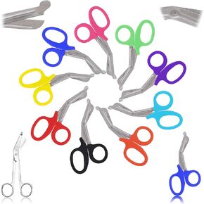 ODONTOMED2011 Rainbow of EMT Paramedic Scissors 11 per Set - Take Pride Scissors - Ideal Holiday and Birthday Gift for EMT, Nurses, Doctor, Paramedic, Firefighter and Police ODM