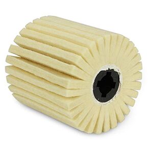 BHA Felt Flap Wheel Buffing and Polishing Drum, 4" x 4" with 3/4" Quad Keyway