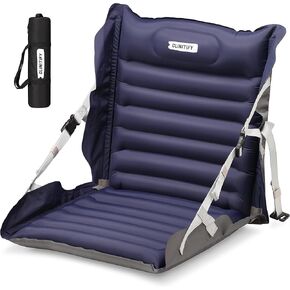 مقاعد الاستاد القابلة للطي من جلينيتيفاي، كرسي تخييم قابل للنفخ، مقاعد مبيضة مقاومة للماء، خفيفة الوزن مع أشرطة قابلة للتعديل مدمجة للتخييم والمشي لمسافات طويلة والشاطئ ورحلات السيارة. in Kuwait