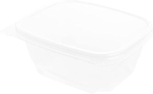Restaurantware Thermo Tek 24 Ounce Deli Food Containers 100 Anti-Fog Hinged Lid Containers - Freezable Rectangle Clear Plastic To Go Food Containers Disposable in Kuwait