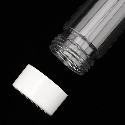 PINGEUI 20 Pack 12 OZ (350 ml) Clear PET Plastic Juice Bottles with White Lids, Empty Plastic Juice Bottles, Reusable Plastic Drink Bottles Bulk for Storing Smoothie, Juice in Kuwait