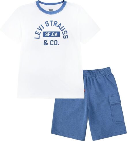 Levi's Boys Graphic T-shirt and Shorts 2-piece Outfit SetSet in Saudi Arabia