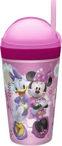 Zak Designs Peppa Pig ZakSnak All-In-One Drink Tumbler + Snack Container For Toddlers – Spill-proof 4oz Snack Container Screws Securely Onto 10oz Tumbler With Accessible Straw, Peppa Pig in Saudi Arabia