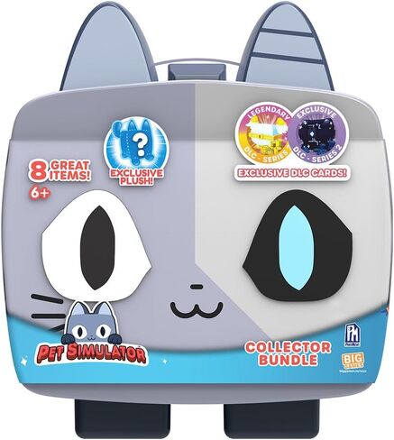 Pet Simulator - حزمة Cyborg Cat Mystery Collector (حقيبة مقاس 9 بوصات مع 8 عناصر، السلسلة 2) [تتضمن المحتوى القابل للتنزيل] in Kuwait