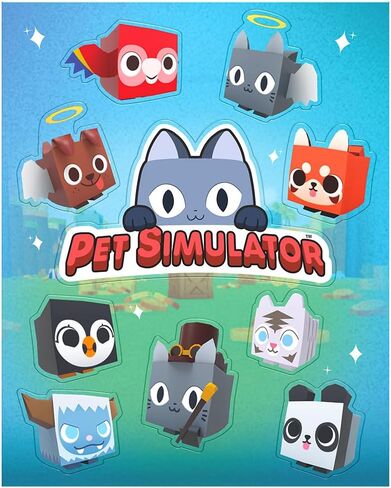 Pet Simulator - حزمة Cyborg Cat Mystery Collector (حقيبة مقاس 9 بوصات مع 8 عناصر، السلسلة 2) [تتضمن المحتوى القابل للتنزيل] in Kuwait