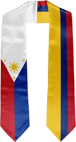 Mixed Country Flag Graduation Stole Sash Graduation Stole Sash Graduation Gift in Saudi Arabia