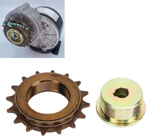 PenRux Freewheel Left Drive Adapter Kit, Professional Long Use Life Sturdy Construction Iron Bicycle Freewheel High Strength for MY1016Z MY1016 MY1018 MY1020 (16T Sprocket) in Saudi Arabia