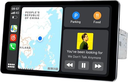 Joying Car Audio مع Apple Carplay، Android Auto، ستيريو سيارة بشاشة لمس واحدة Din 8 بوصة وحدة رأس 1280x800 شاشة قابلة للفصل مع بلوتوث، 48 نطاق EQ، راديو AM/FM، مخرج مضخم صوت (JY-UZS80N4) in Kuwait