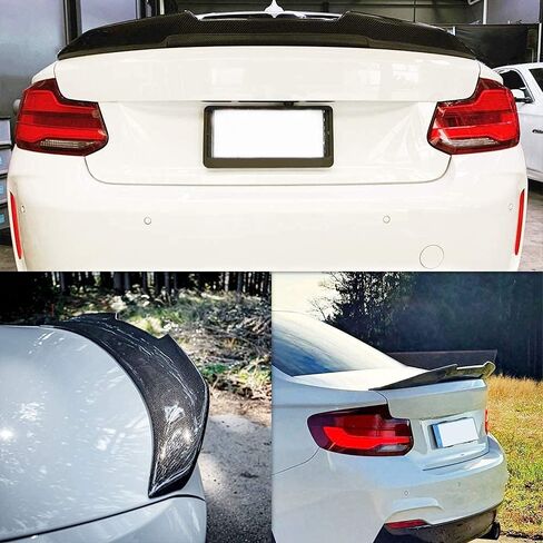 AeroBon Real Carbon Fiber Trunk Spoiler Compatible with 2014-21 BMW 2-Series F22 Coupe and F87 M2 (CS Style) in Kuwait