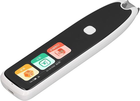 قلم قارئ الترجمة مع شاشة تعمل باللمس، وماسح ضوئي لمترجم اللغات الأجنبية، قلم قراءة قاموس مدمج في بطارية للغات الأجنبية (أبيض) in Kuwait