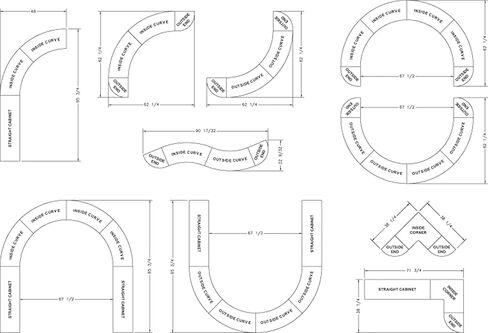 Childcraft 1463990 مشكل الفضاء الداخلي، خشب/أكريليك، 36-3/4 بوصة × 14-1/4 بوصة × 30 بوصة، لون خشبي طبيعي in Kuwait