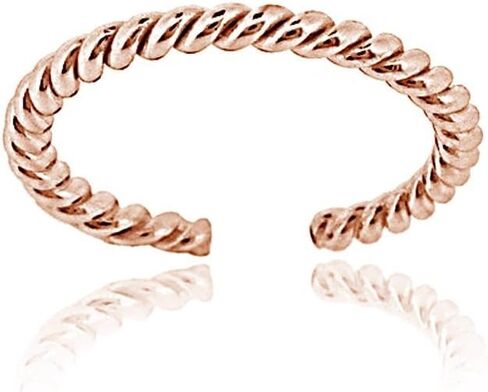 Hoops & Loops 925 Sterling Silver Rope Open Toe Ring for Women Teen Girls Men in Saudi Arabia