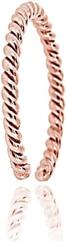 Hoops & Loops 925 Sterling Silver Rope Open Toe Ring for Women Teen Girls Men in Saudi Arabia