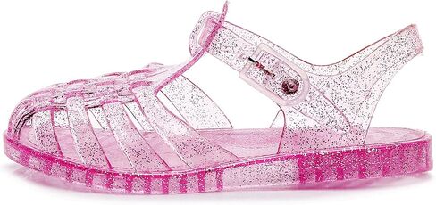 ursloole Toddler Girls Jelly Shoes Soft Unisex-Child Boys Jellies Sandals Rubber Sole Closed Toe Beach Summer Mary Jane Kids Princess Dress Flat in Saudi Arabia