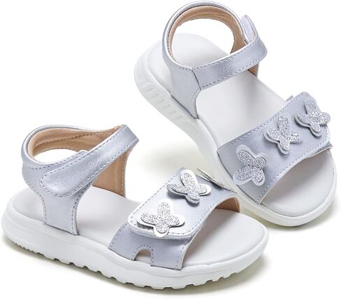 صنادل ESTINE للفتيات الصغيرات الصغار على شكل زهرة الأميرة أحذية صيفية مسطحة in Kuwait