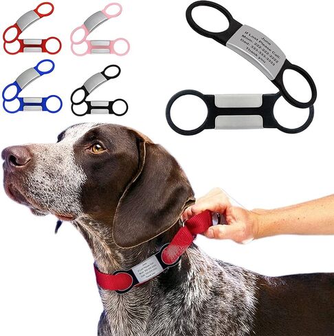 Silicone Attachment Replacement Multi-Purpose Waterproof Pet ID or Band ID Plate Not Included in Saudi Arabia