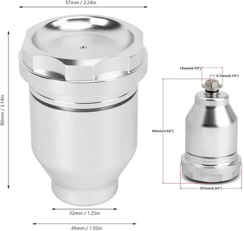Acouto Clutch Master Cylinder Aluminum Reservoir Brake Clutch Pump Oil Tank for Civic EG EK Integra DC2 Clutch Master Cylinder Oil Tank in Saudi Arabia
