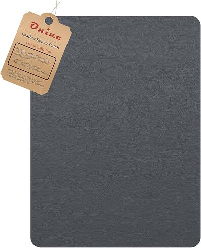 رقعة إصلاح جلدية من ONine، رقعة أريكة ذاتية اللصق، جلد خدش متوفر متعدد الألوان مقاس 8 × 11 بوصة قابل للتقشير واللصق للأرائك ومقاعد السيارات وسترات حقائب اليد (رمادي 2.0) in Kuwait