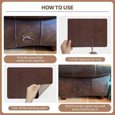 رقعة إصلاح جلدية من ONine، رقعة أريكة ذاتية اللصق، جلد خدش متوفر متعدد الألوان مقاس 8 × 11 بوصة قابل للتقشير واللصق للأرائك ومقاعد السيارات وسترات حقائب اليد (رمادي 2.0) in Kuwait
