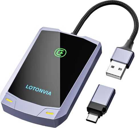 Upgrade Your Car with Wireless CarPlay Adapter A7 - Plug & Play,Fast & Stable Connection,Low Latency,Converts Factory Wired CarPlay to Wireless,Fits Cars from 2015 & iPhone iOS 10+(Microchip A7) in Saudi Arabia