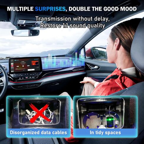 Upgrade Your Car with Wireless CarPlay Adapter A7 - Plug & Play,Fast & Stable Connection,Low Latency,Converts Factory Wired CarPlay to Wireless,Fits Cars from 2015 & iPhone iOS 10+(Microchip A7) in Saudi Arabia