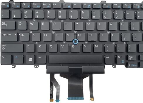 ANTWELON لوحة مفاتيح بديلة للوحة المفاتيح لجهاز Dell Latitude E5550 E5570 5580 5590 5591، الدقة 3510 3520 7510 7520 7710 7720 سلسلة كمبيوتر محمول مع مؤشر تخطيط الولايات المتحدة الضوء الخلفي in Kuwait