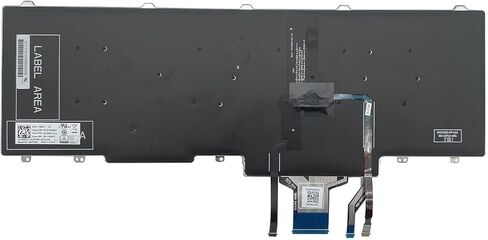 ANTWELON لوحة مفاتيح بديلة للوحة المفاتيح لجهاز Dell Latitude E5550 E5570 5580 5590 5591، الدقة 3510 3520 7510 7520 7710 7720 سلسلة كمبيوتر محمول مع مؤشر تخطيط الولايات المتحدة الضوء الخلفي in Kuwait