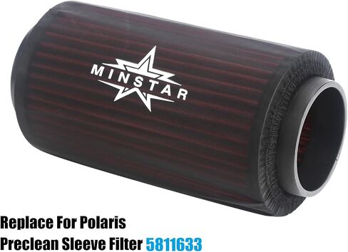 Air Pre-Filter Preclean Sleeve For 7080595,7082101, 1253144,5811633,K&N PL-1003,Compatible with Polaris Sportsman 500 335 450 550 570 700 800 850 1000 in Saudi Arabia