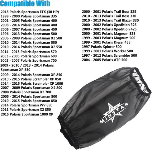 Air Pre-Filter Preclean Sleeve For 7080595,7082101, 1253144,5811633,K&N PL-1003,Compatible with Polaris Sportsman 500 335 450 550 570 700 800 850 1000 in Saudi Arabia