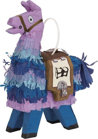 Unique Fortnite Loot Llama Mini Pinata Favor Decoration - 10" x 5.25" x 3.25" (1 Pc.) - Perfect Party Essential For Themed Birthday Celebrations & Gaming Events in Saudi Arabia