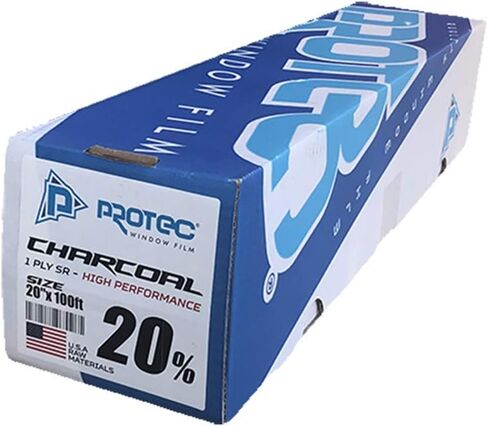 PROTEC 20% 20 بوصة X100FT فحم 1 طبقة عالية الأداء لفيلم النوافذ in Kuwait