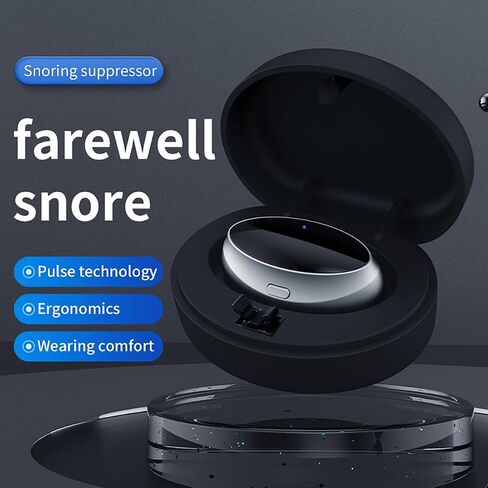 Anti Snoring Devices Electric, Electric Anti Snoring Bean, Snoring Sleep Device, Easy to use Portable Three Speed Adjustment, Suitable for People with Difficulty Breathing During Sleep (Black) in Saudi Arabia