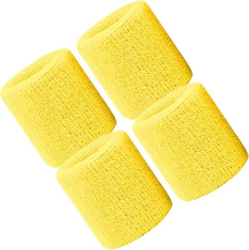 FAVORPACK Men's 3.2-inch High-Performing Sports Wristbands 4-Pack in Saudi Arabia