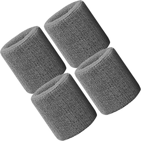 FAVORPACK Men's 3.2-inch High-Performing Sports Wristbands 4-Pack in Saudi Arabia