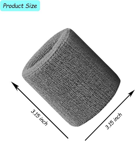 FAVORPACK Men's 3.2-inch High-Performing Sports Wristbands 4-Pack in Saudi Arabia