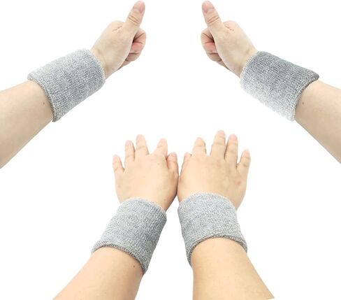 FAVORPACK Men's 3.2-inch High-Performing Sports Wristbands 4-Pack in Saudi Arabia