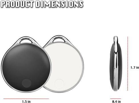 LINKSTYLE NIJITAG Smart Tag Bluetooth Key Tracker for Dogs, Cats, Cars, Wallet, Luggage, Item Finder with Unlimited Range Tracking Within Apple’s Find My app - iOS Devices only (Pearl White - 4Pack) in Saudi Arabia
