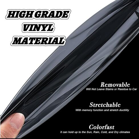 غطاء ملون لأضواء الذيل المدخنة مسبقًا من Mustree مناسب لملحقات Chevy Silverado 2019-2023، صبغات غطاء عاكس الضوء للمصابيح الخلفية مع طبقة لاصقة لامعة من الدخان الداكن (ضوء الذيل) in Kuwait