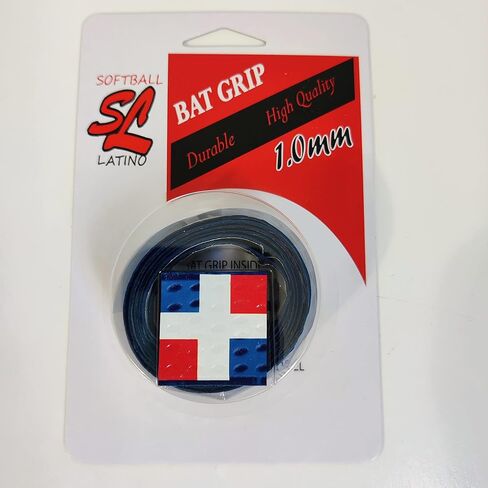 Softbal Latino. Bat Grip Tape Blue Color (R.Dominicana Flag) Anti-Slip. Cinta de agarre para Bates de Baseball y Softball antiresbalante (Bandera de R.Dominicana) in Saudi Arabia