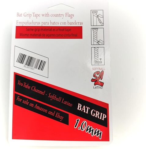 Softbal Latino. Bat Grip Tape Blue Color (R.Dominicana Flag) Anti-Slip. Cinta de agarre para Bates de Baseball y Softball antiresbalante (Bandera de R.Dominicana) in Saudi Arabia