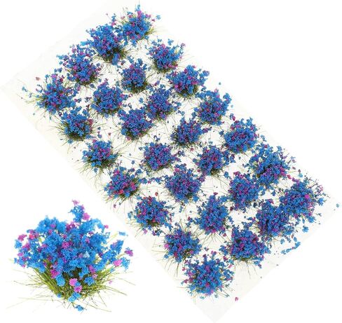 NUOBESTY 1 Box Flower Cluster Model Railroad Scenery Layout Flower Pot Insert Decoration Simulated Flower Cluster Railway Grass Tufts Mini Toys Simulated Flowers Decor Resin Tufted Diorama in Saudi Arabia