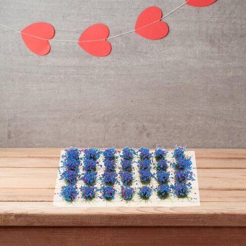 NUOBESTY 1 Box Flower Cluster Model Railroad Scenery Layout Flower Pot Insert Decoration Simulated Flower Cluster Railway Grass Tufts Mini Toys Simulated Flowers Decor Resin Tufted Diorama in Saudi Arabia