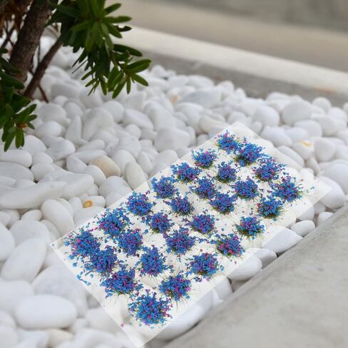 NUOBESTY 1 Box Flower Cluster Model Railroad Scenery Layout Flower Pot Insert Decoration Simulated Flower Cluster Railway Grass Tufts Mini Toys Simulated Flowers Decor Resin Tufted Diorama in Saudi Arabia