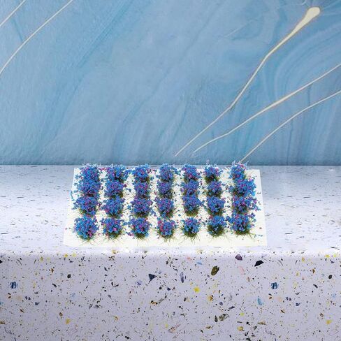 NUOBESTY 1 Box Flower Cluster Model Railroad Scenery Layout Flower Pot Insert Decoration Simulated Flower Cluster Railway Grass Tufts Mini Toys Simulated Flowers Decor Resin Tufted Diorama in Saudi Arabia
