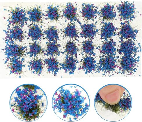 NUOBESTY 1 Box Flower Cluster Model Railroad Scenery Layout Flower Pot Insert Decoration Simulated Flower Cluster Railway Grass Tufts Mini Toys Simulated Flowers Decor Resin Tufted Diorama in Saudi Arabia