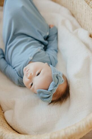 Copper Pearl Baby Bows: Stylish Headbands for Baby Girls, Premium Soft and Stretchy Baby Headbands, Perfect for Newborns, Trendy Designs - Atlantic in Saudi Arabia