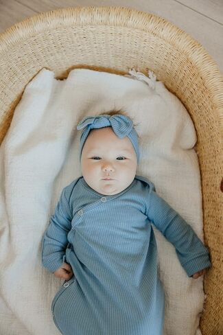 Copper Pearl Baby Bows: Stylish Headbands for Baby Girls, Premium Soft and Stretchy Baby Headbands, Perfect for Newborns, Trendy Designs - Atlantic in Saudi Arabia