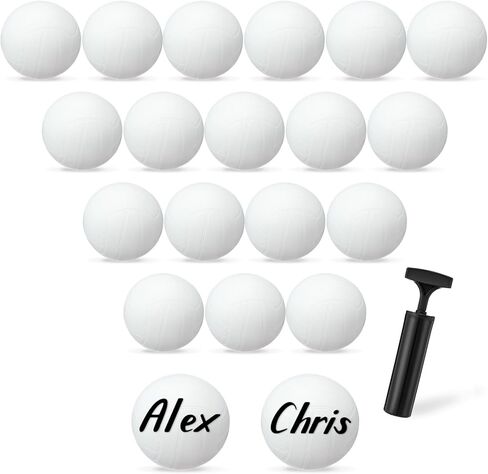 مجموعة كرة طائرة صغيرة قابلة للنفخ مقاس 10.16 سم من Jexine مع مضخة لهدايا نهاية الموسم، مكافأة كرنفال المدرسة، عيد الميلاد، هدايا الحفلات، هدية للبالغين والمراهقين in Kuwait